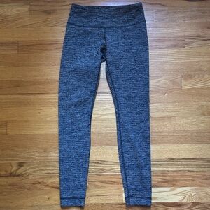Lululemon Wunder Under Leggings Coco Pique Size 6 RARE